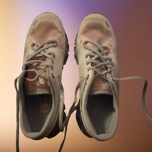 ON Running White and Gray Sneakers